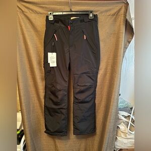 NWT Camii Mia Girls Kids Snow Pants Insulated Size Medium Black